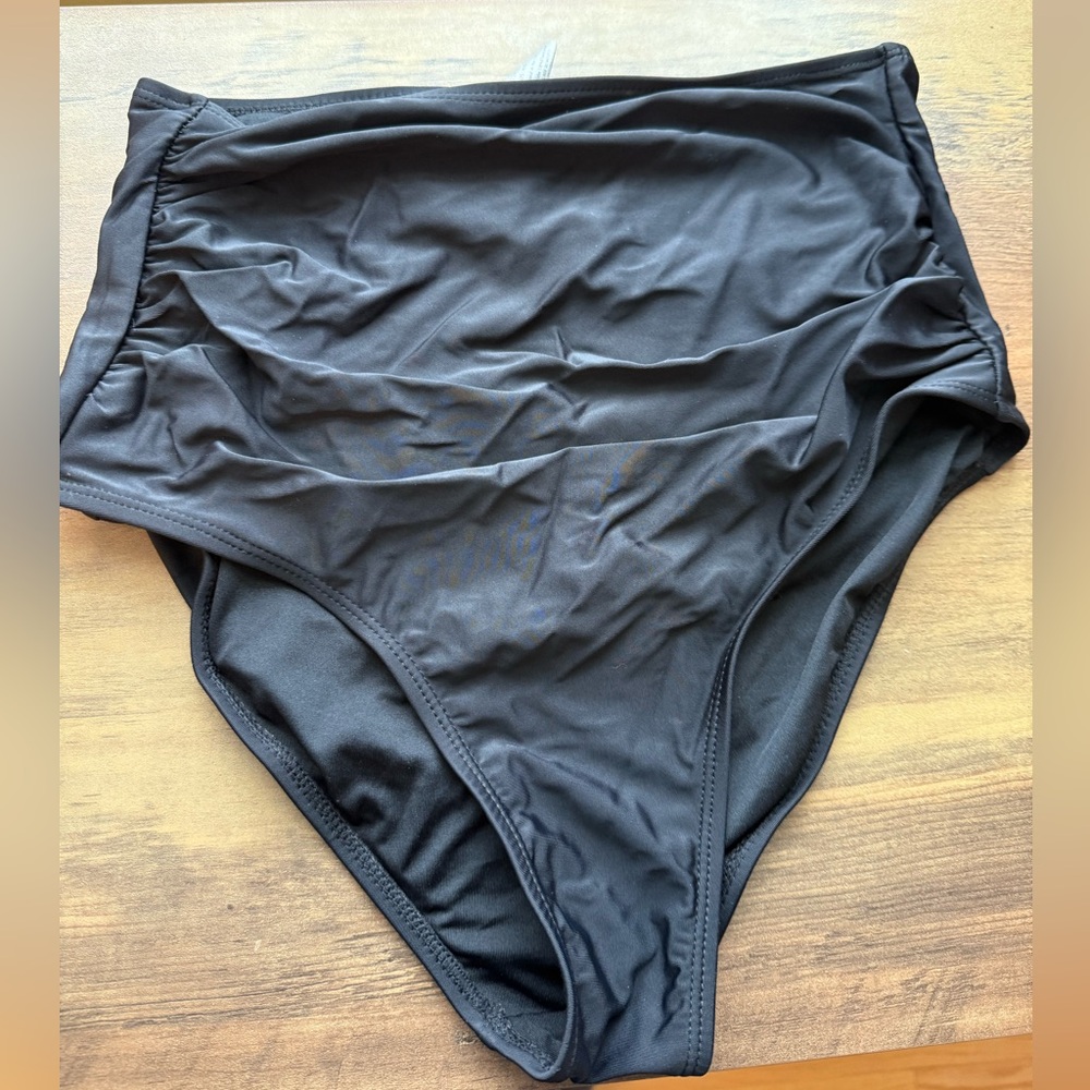 Coral Reef High Rise Barefoot Bottom Black Sz Small